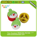 Cake Shaped Christmas Erasers